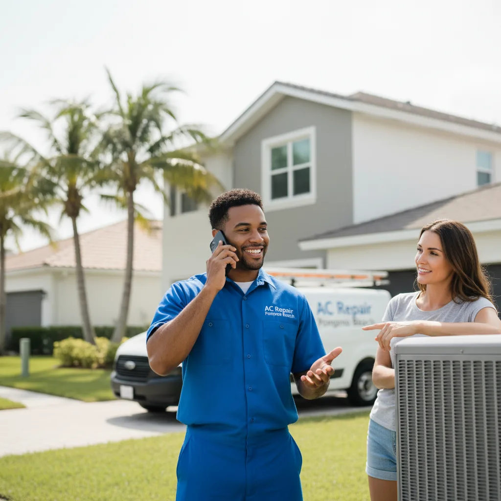 AC Repair Pompano Beach customer support in Hallsville